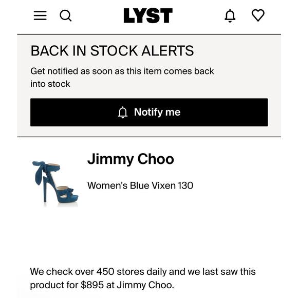 Jimmy Choo Vixen 130 Platform Sandals – Midnight Blue – Size 37 EU - Picture 9 of 9